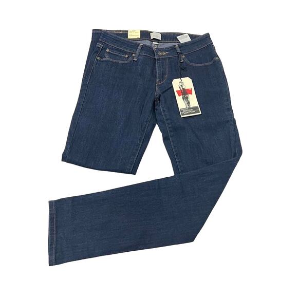 NWT! Levi's Women's Demi Curve Slim Richest Indigo Jeans 4S/27 - Picture 3 of 14